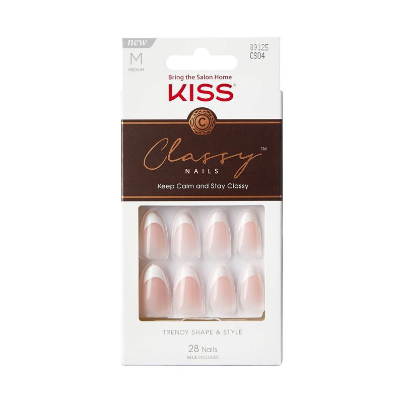 slide 1 of 7, KISS Products Classy Fake Nails - Dashing - 31ct, 31 ct