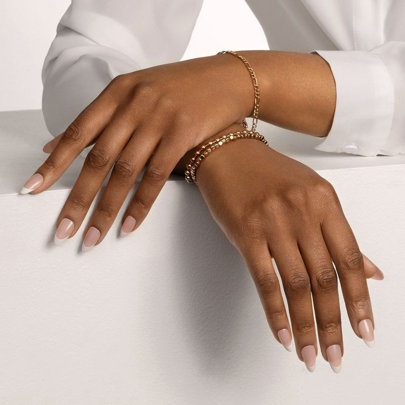 slide 4 of 10, KISS Products Classy Press-On Fake Nails - Medium Almond - Dashing - 28ct, 28 ct