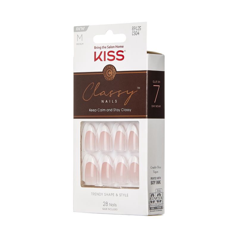 slide 6 of 7, KISS Products Classy Fake Nails - Dashing - 31ct, 31 ct