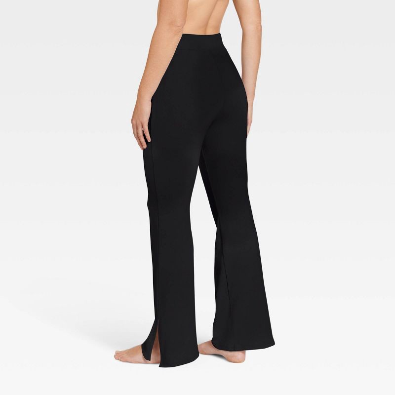 slide 2 of 5, Jockey Generation™ Women's Organic Cotton Blend Flare Pants - Black M, 1 ct