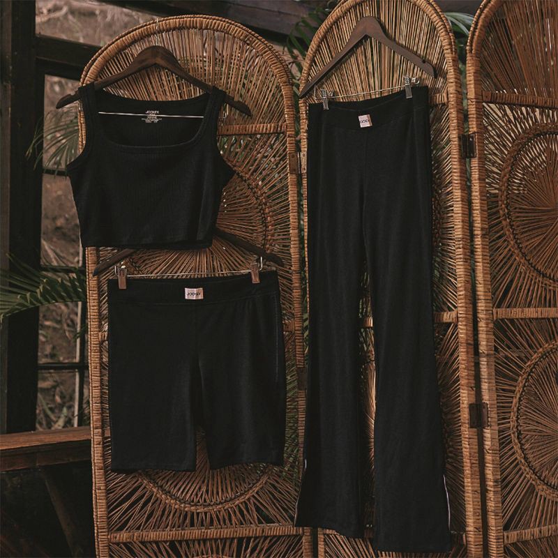Jockey Generation Women's Cotton Stretch Flare Lounge Pants - Black XL 1 ct