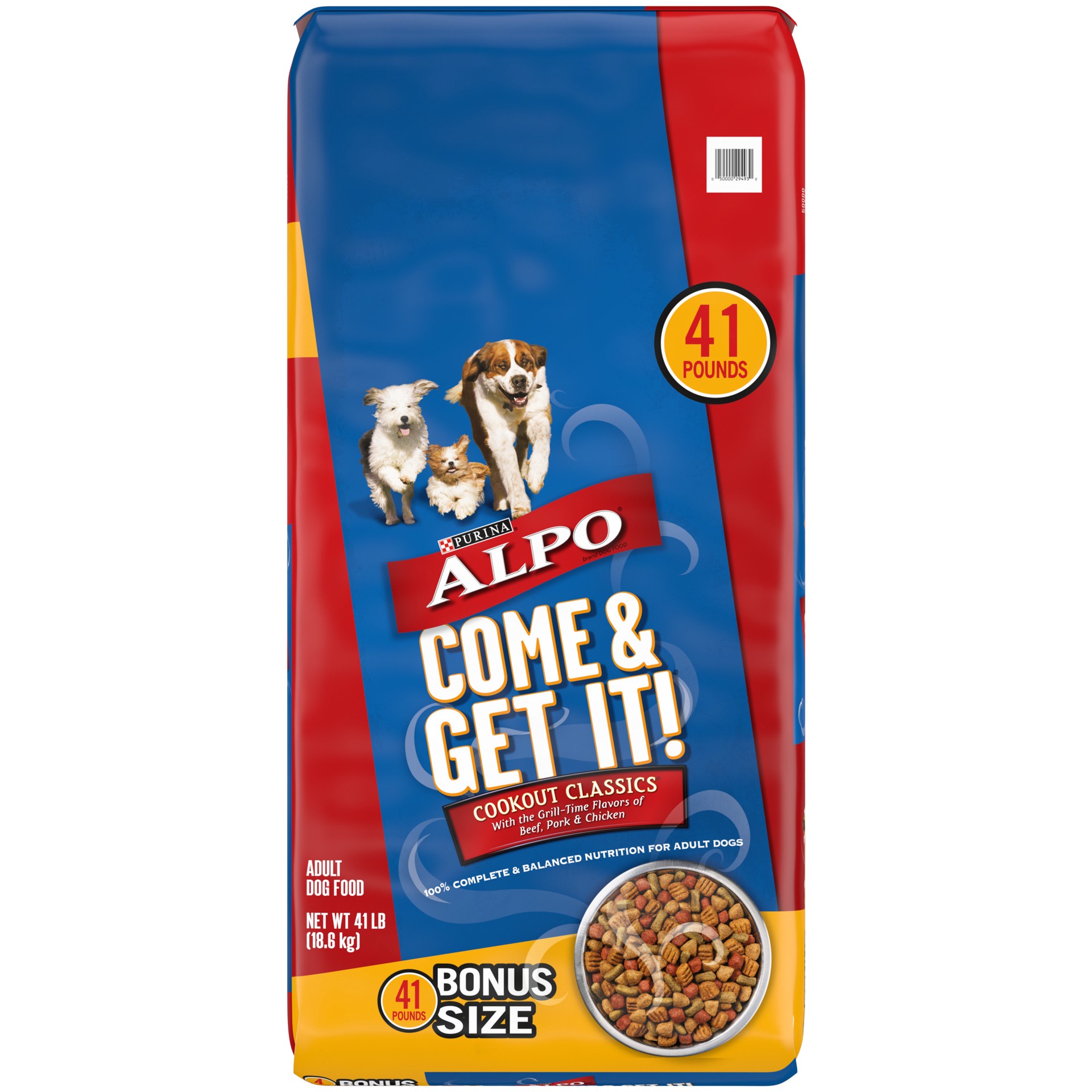 slide 1 of 8, Purina ALPO Dry Dog Food, Come & Get It! Cookout Classics, 41 lb