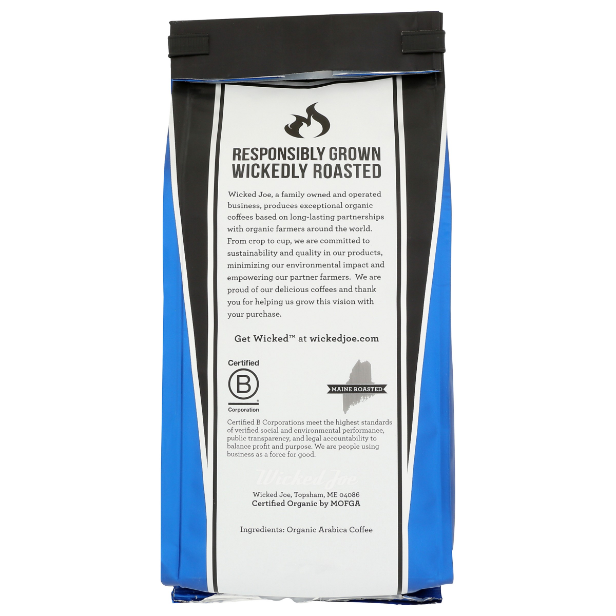 slide 2 of 2, Wicked Joe Coffee Co. Organic Ground Medium-Dark Roast Big House Coffee 12 oz, 12 oz