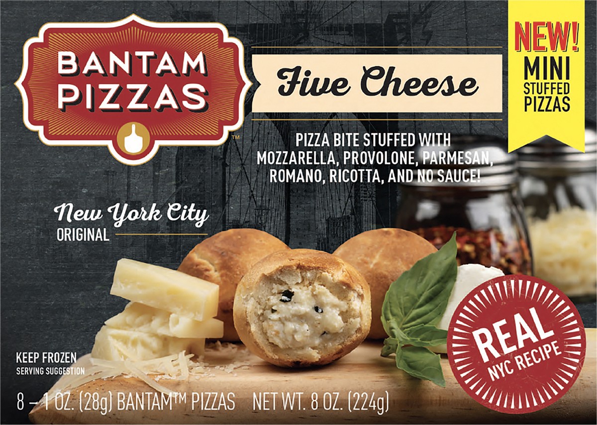 slide 9 of 9, Bantam Pizzas 8ct - Retail Pizza Bite - Five Cheese, 8 oz
