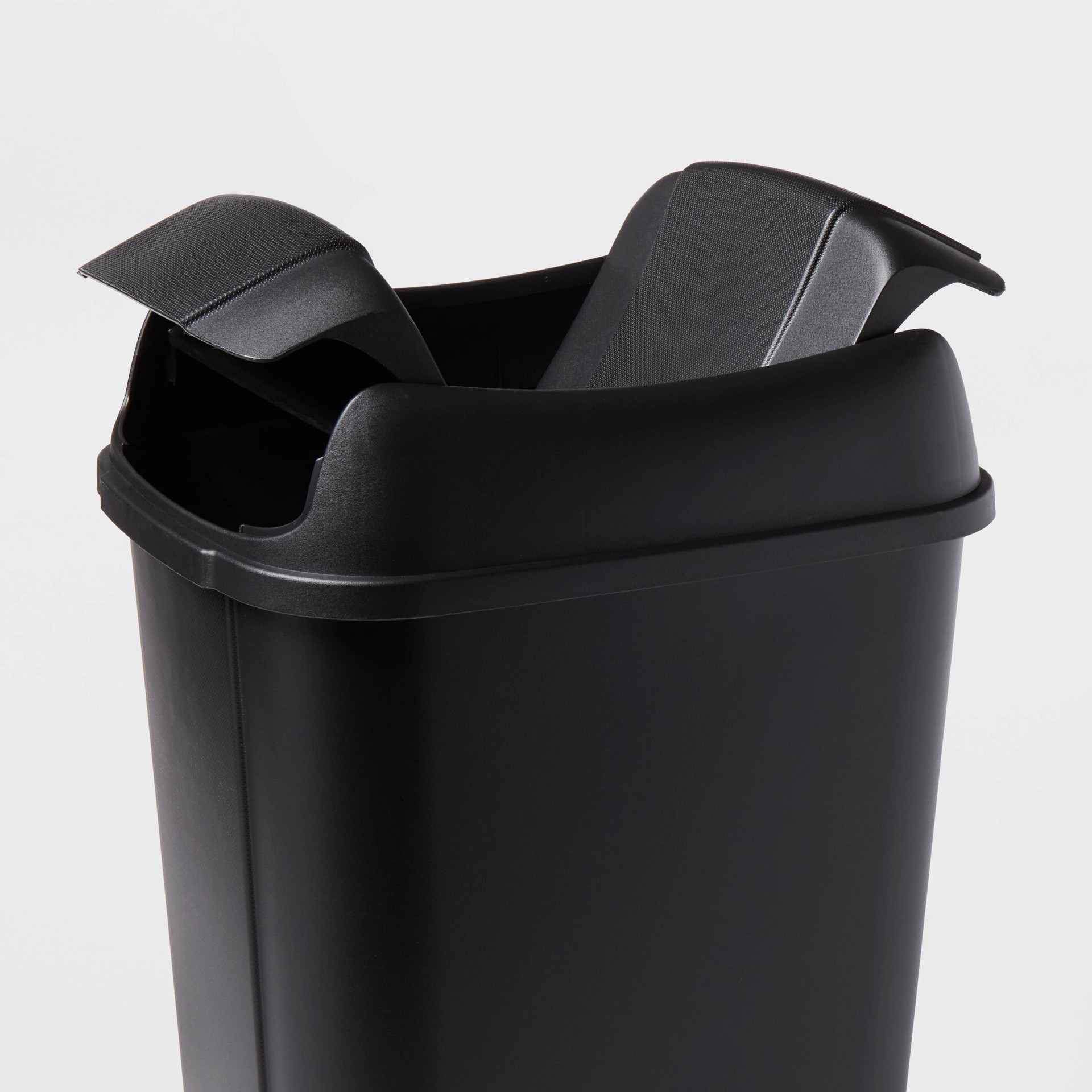 13.3gal Pivot Lid Waste Can Black Brightroom 13.3 gal Shipt