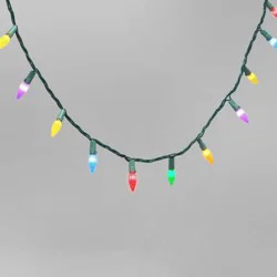 60ct LED C6 Twinkling Christmas String Lights with Green Wire - Wondershop™