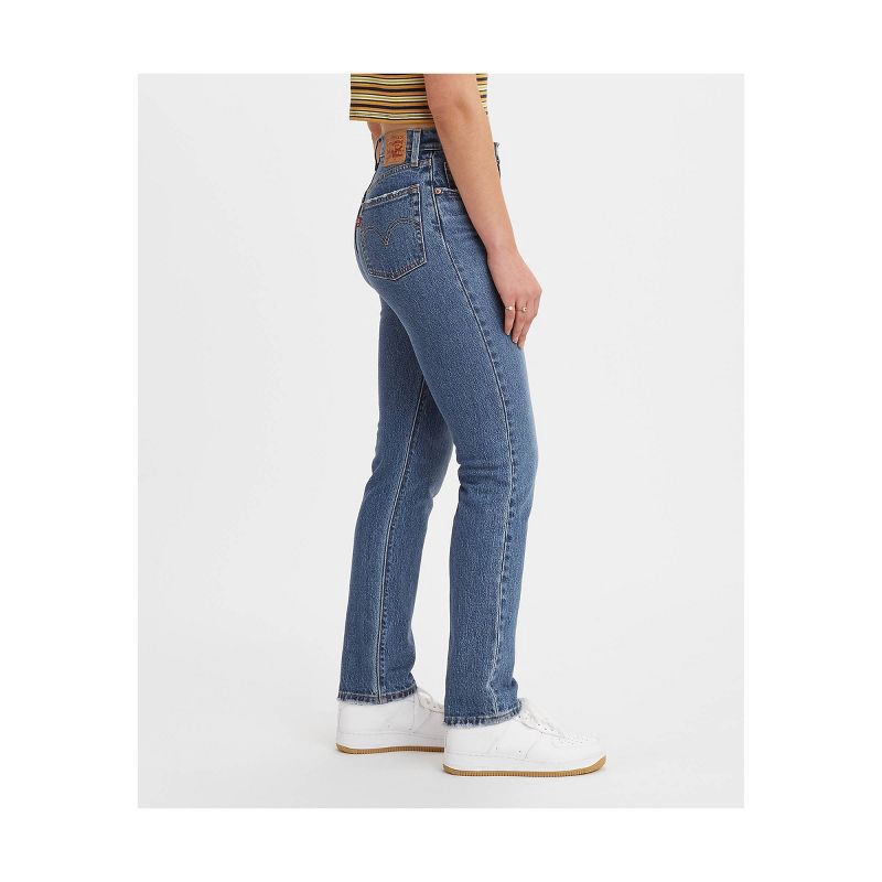 slide 2 of 3, Levi's Women's 501 High-Rise Straight Jeans - Salsa In Sequence 27, 1 ct