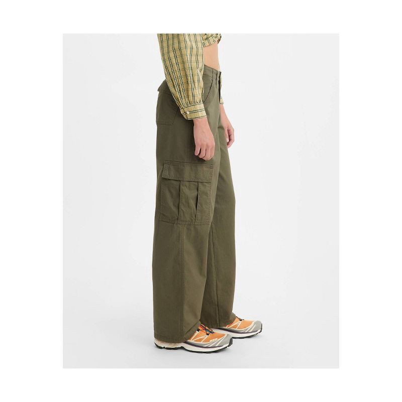 Levi's® Women's Mid-rise 94's Baggy Cargo Wide Leg Jeans - Olive Cargo 29 :  Target