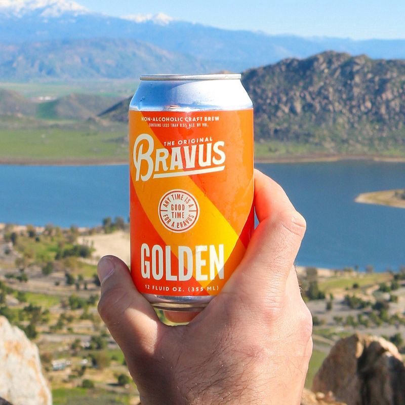 slide 2 of 3, Bravus Brewing Bravus Non-Alcoholic Golden Ale - 6pk/12fl oz Cans, 6 ct; 12 fl oz