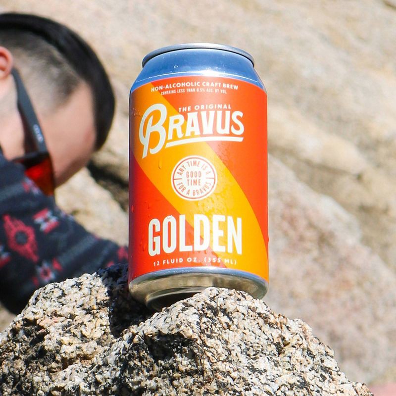 slide 3 of 3, Bravus Brewing Bravus Non-Alcoholic Golden Ale - 6pk/12fl oz Cans, 6 ct; 12 fl oz