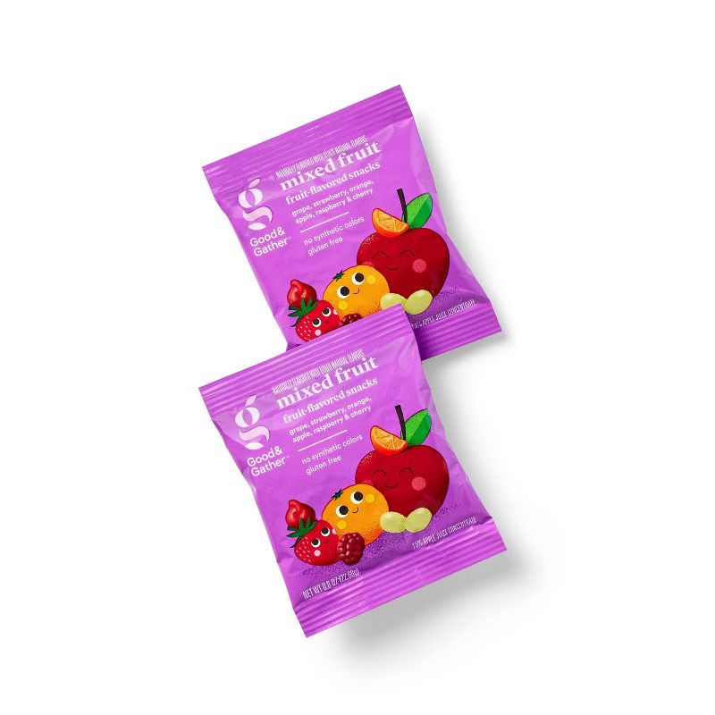 slide 3 of 5, Mixed Fruit Fruit-Flavored Snacks - 8oz/10ct - Good & Gather™, 10 ct; 8 oz