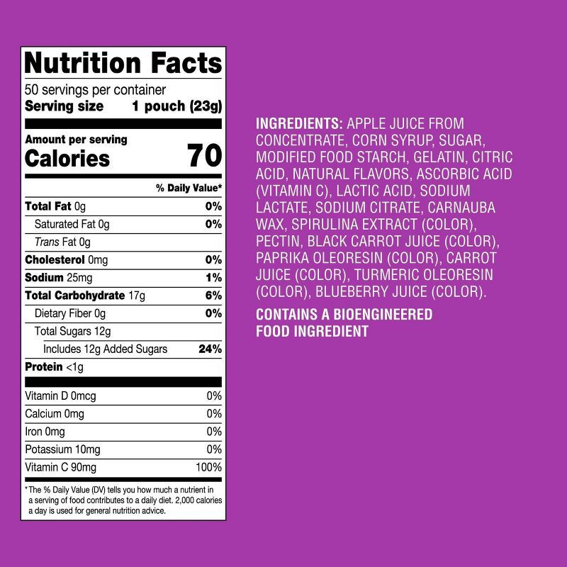 slide 5 of 5, Mixed Fruit Flavored Snacks 40oz/50ct - Good & Gather™, 50 ct; 40 oz