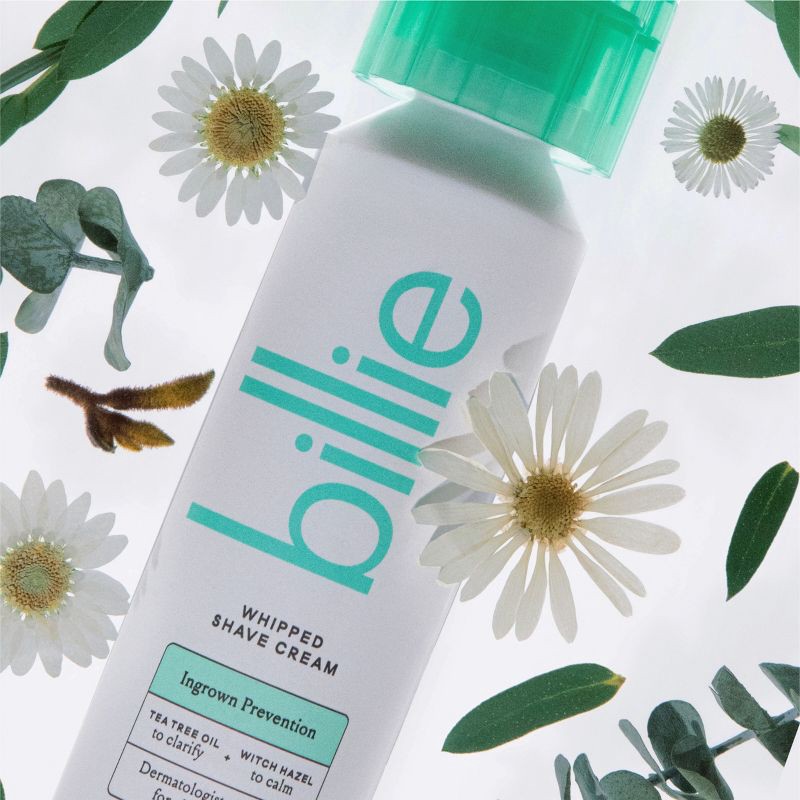 slide 3 of 11, Billie Ingrown Prevention Whipped Shave Cream - Witch Hazel + Tea Tree - 6.5 fl oz, 6.5 fl oz