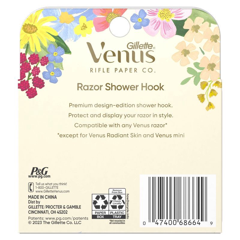 slide 4 of 4, Rifle Paper Co. + Venus Razor Shower Hook, 1 ct