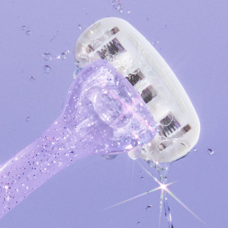 slide 5 of 12, Billie Women's Sparkle Razor Kit - 1 Handle + Magnetic Holder + 2 Blade Refills, 1 ct