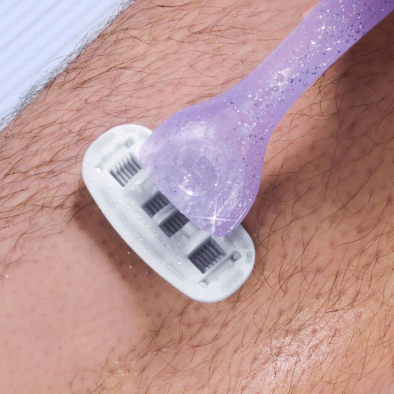 slide 8 of 12, Billie Women's Sparkle Razor Kit - 1 Handle + Magnetic Holder + 2 Blade Refills, 1 ct