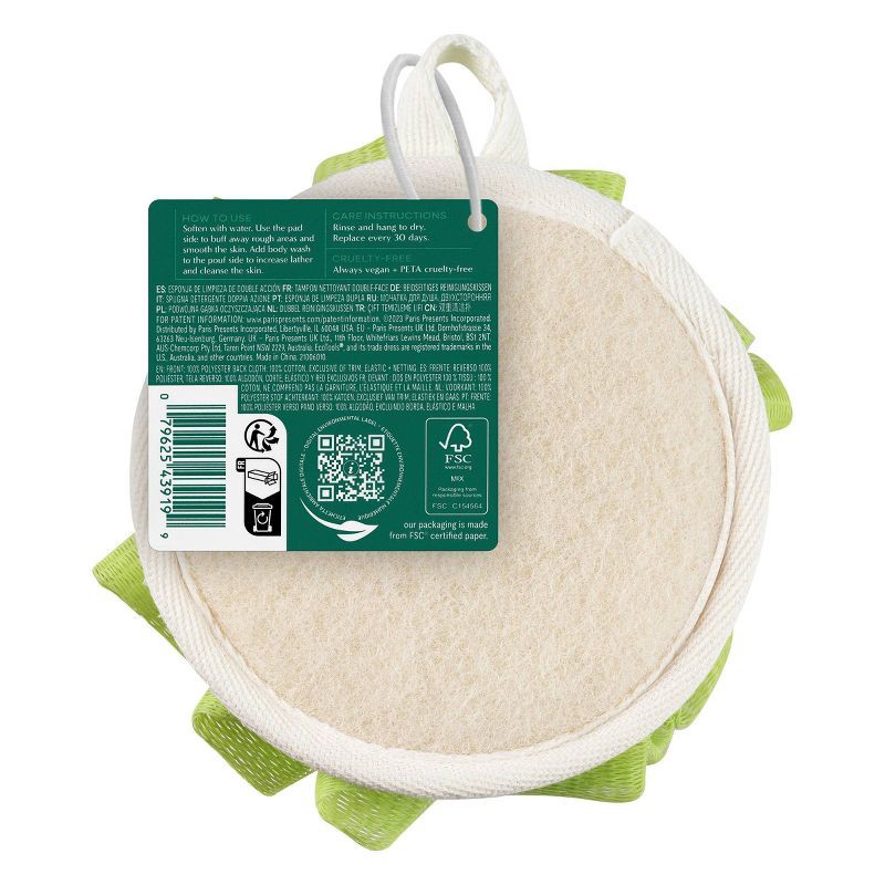 slide 7 of 7, EcoTools Dual Cleansing Pad - Green, 1 ct