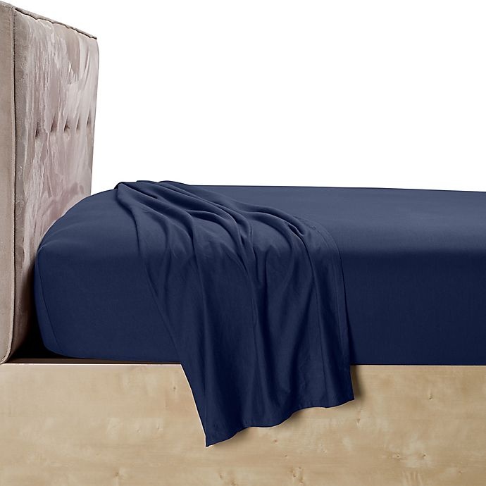 slide 1 of 5, Calvin Klein Harrison Queen Fitted Sheet - Navy, 1 ct