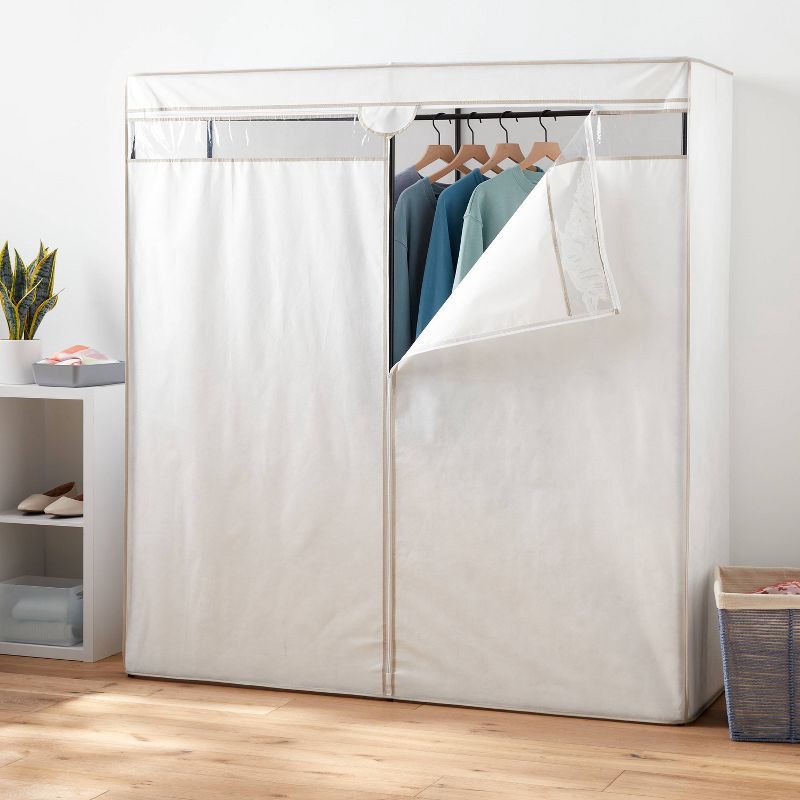 slide 2 of 3, 60" Wide Covered Storage Closet White - Brightroom™, 1 ct