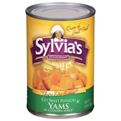 Sylvia's Restaurant Cut Sweet Potatoes Yams 15 oz