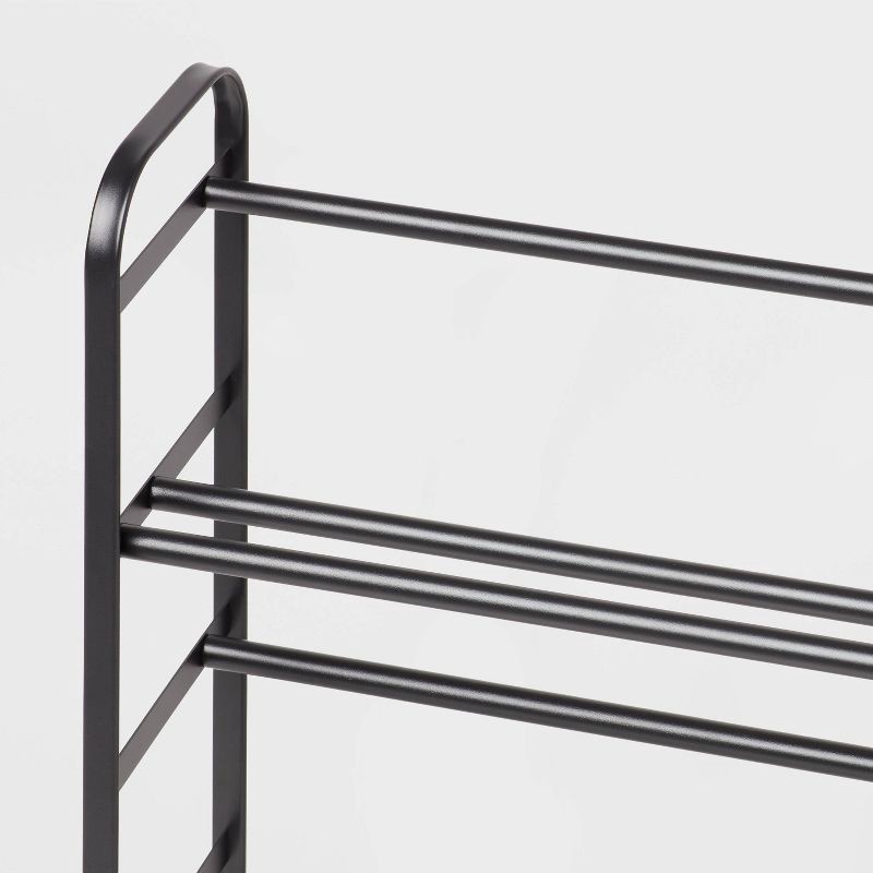Small Space Metal Shoe Rack Black Brightroom™ 1 ct Shipt