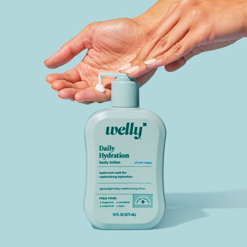 slide 2 of 7, Welly Daily Hydration Body Lotion Unscented - 16 fl oz, 16 fl oz