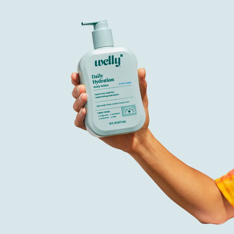 slide 3 of 7, Welly Daily Hydration Body Lotion Unscented - 16 fl oz, 16 fl oz