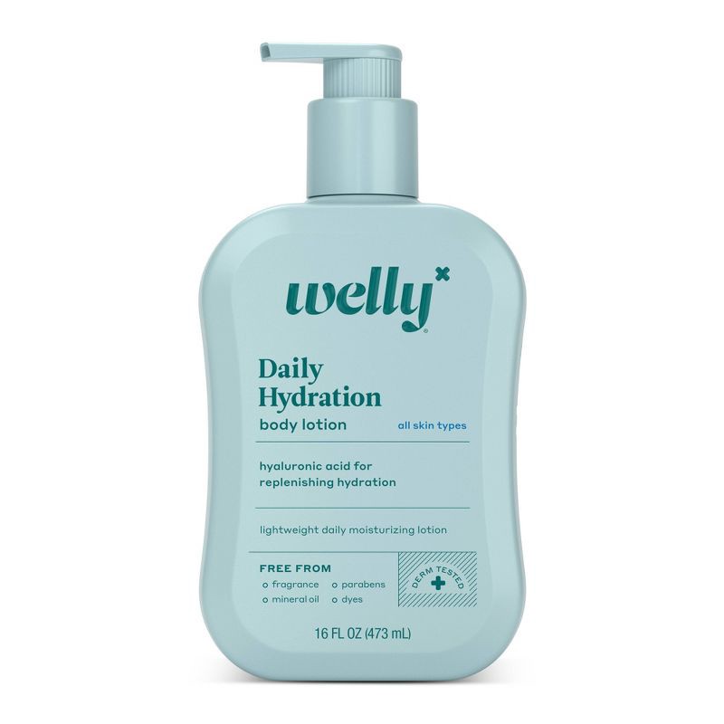 slide 1 of 7, Welly Daily Hydration Body Lotion Unscented - 16 fl oz, 16 fl oz