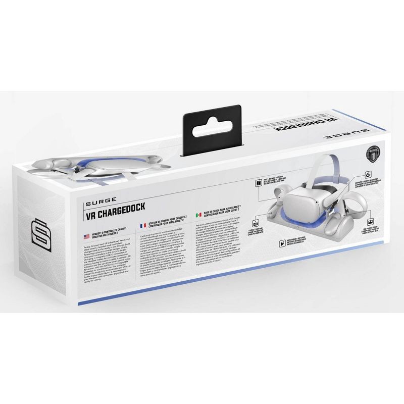 slide 3 of 6, COKeM Surge Ambient Charge Dock for Meta Quest 2, 1 ct