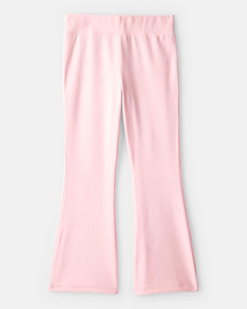 slide 3 of 3, Carter's Girls Microfleece Flare Pants - Pink Pink 10, 1 ct