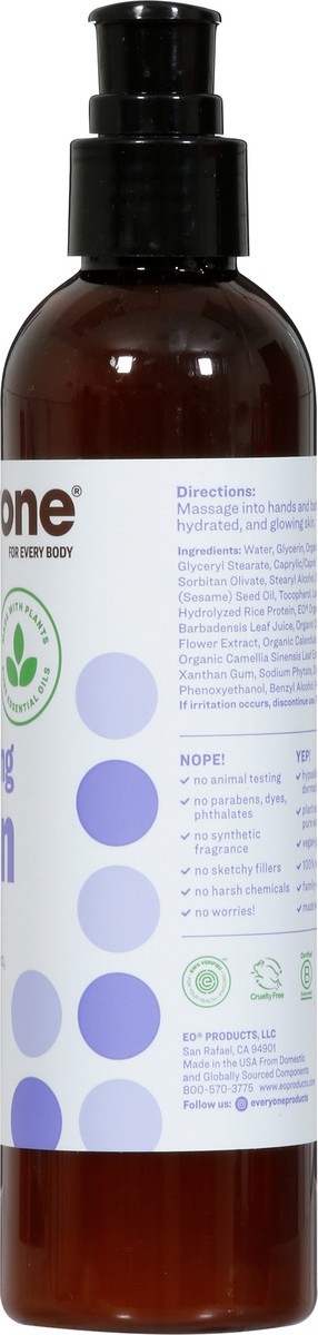 slide 8 of 9, Everyone Nourishing Lavender + Aloe Lotion 8 fl oz, 8 fl oz