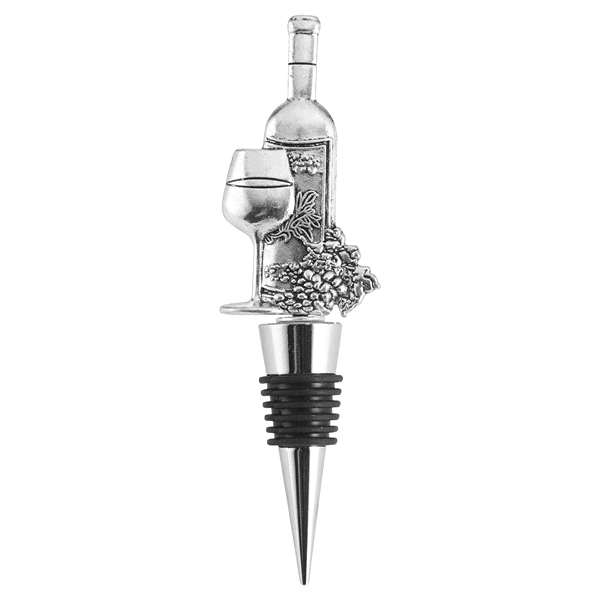 slide 1 of 1, Barcraft Metal Wine Bottle Topper, 1 ct