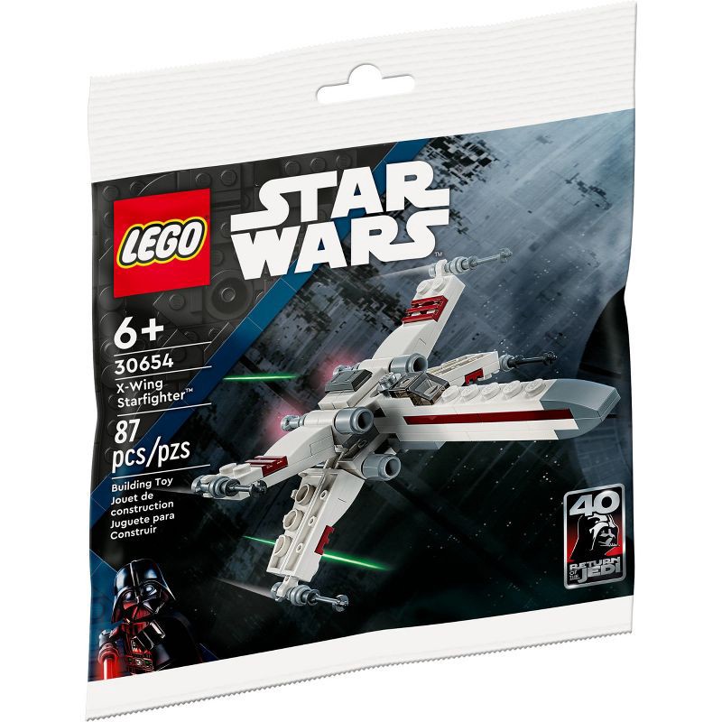 slide 1 of 3, LEGO Star Wars X-Wing Starfighter 30654 Building Toy Set, 1 ct