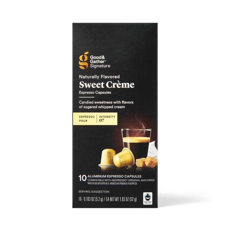 slide 1 of 4, Naturally Flavored Sweet Creme Espresso Capsule - 1.83oz - Good & Gather™, 1.83 oz