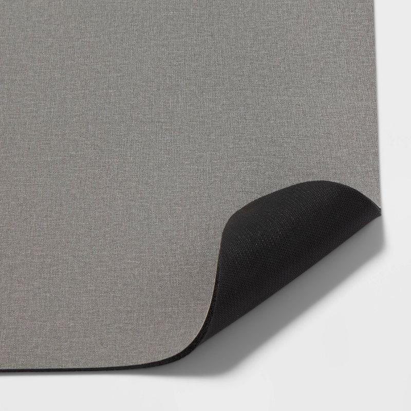slide 4 of 7, 20" x 40" Low Profile Charmed Manor Patterned Polyurethane Kitchen Mat with Foam Rubber Backing Gray - Threshold™, 1 ct