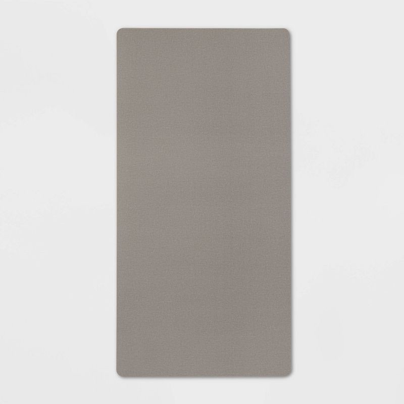 slide 1 of 7, 20" x 40" Low Profile Charmed Manor Patterned Polyurethane Kitchen Mat with Foam Rubber Backing Gray - Threshold™, 1 ct