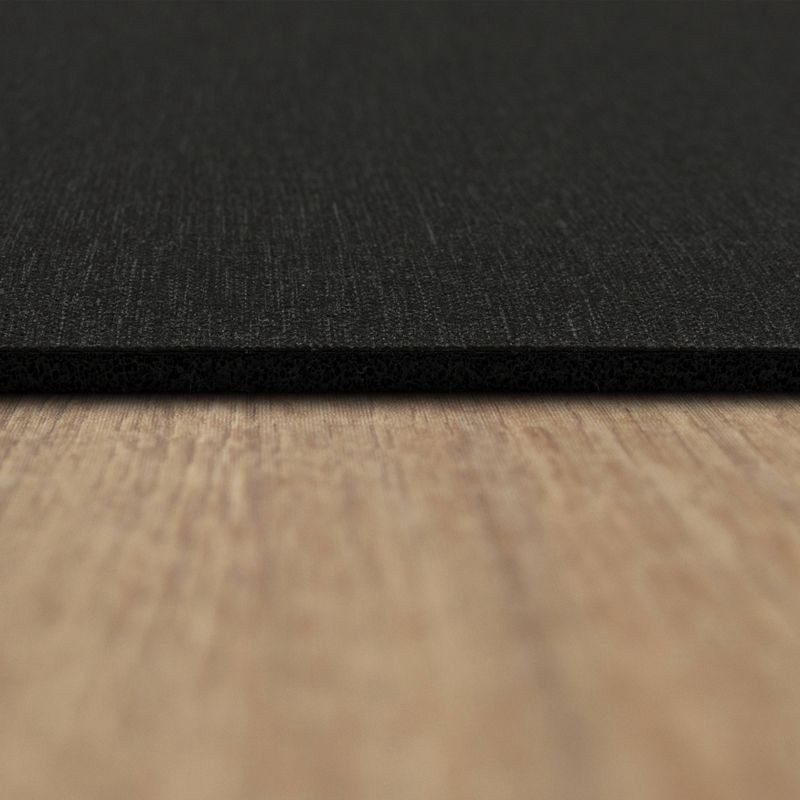 slide 7 of 7, 20" x 40" Low Profile Charmed Manor Patterned Polyurethane Kitchen Mat with Foam Rubber Backing Black - Threshold™, 1 ct