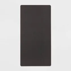 20" x 40" Low Profile Charmed Manor Patterned Polyurethane Kitchen Mat with Foam Rubber Backing Black - Threshold™