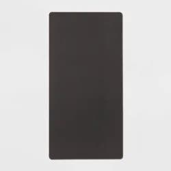 20" x 40" Low Profile Charmed Manor Patterned Polyurethane Kitchen Mat with Foam Rubber Backing Black - Threshold™