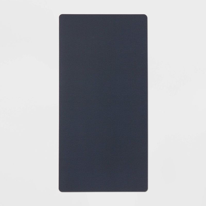 slide 1 of 7, 20" x 40" Low Profile Charmed Manor Patterned Polyurethane Kitchen Mat with Foam Rubber Backing Blue - Threshold™, 1 ct