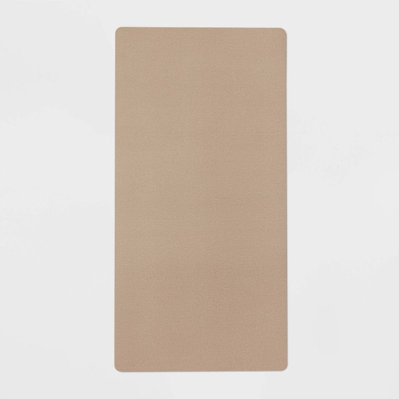 slide 1 of 7, 20" x 40" Low Profile Charmed Manor Patterned Polyurethane Kitchen Mat with Foam Rubber Backing Beige - Threshold™, 1 ct