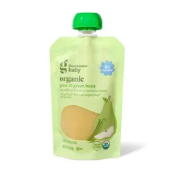 Organic Pear Green Beans Baby Food Pouch - 3.5oz - Good &amp; Gather™