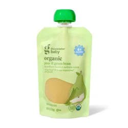 Organic Pear Green Beans Baby Food Pouch - 3.5oz - Good & Gather™