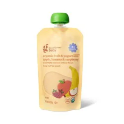 Organic Apple Banana Raspberry Yogurt Baby Food Pouch - 4oz - Good &amp; Gather™