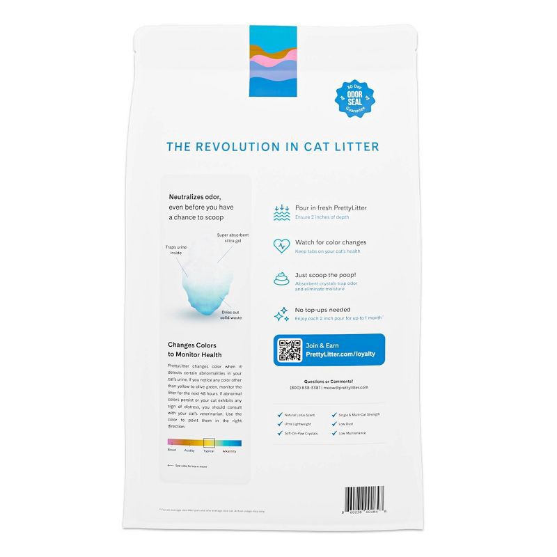slide 9 of 10, PrettyLitter Lotus Flower Cat Litter - 8lbs, 8 lb