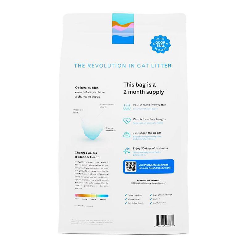 slide 10 of 10, PrettyLitter Lotus Flower Cat Litter - 8lbs, 8 lb