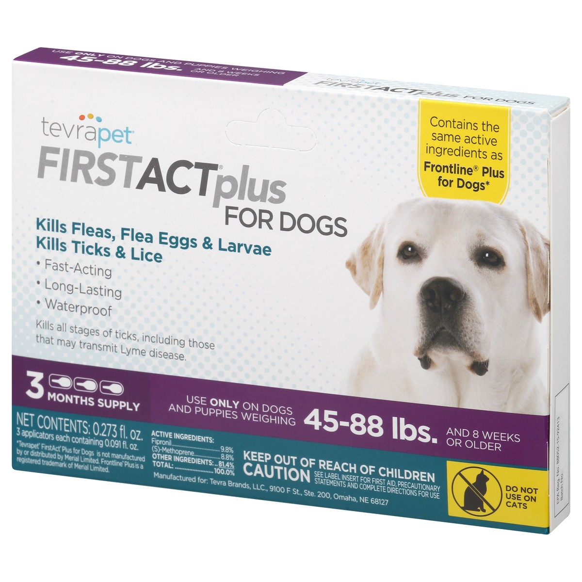 slide 3 of 9, Tevrapet Large First Act Plus Dogs, 3 ct