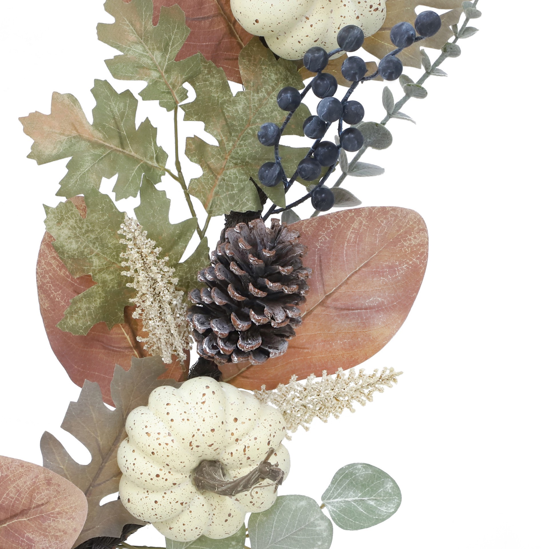 slide 2 of 3, 6ft. Eucalyptus, Oak & Pumpkin Garland By Ashland, 6 ft