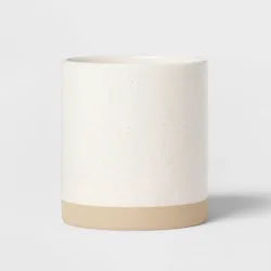 Camwood Collection Stoneware Utensil Holder Cream - Threshold™: Kitchen Utensil Storage, Dishwasher-Safe, Hand Crafted