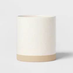 Camwood Collection Stoneware Utensil Holder Cream - Threshold™: Kitchen Utensil Storage, Dishwasher-Safe, Hand Crafted